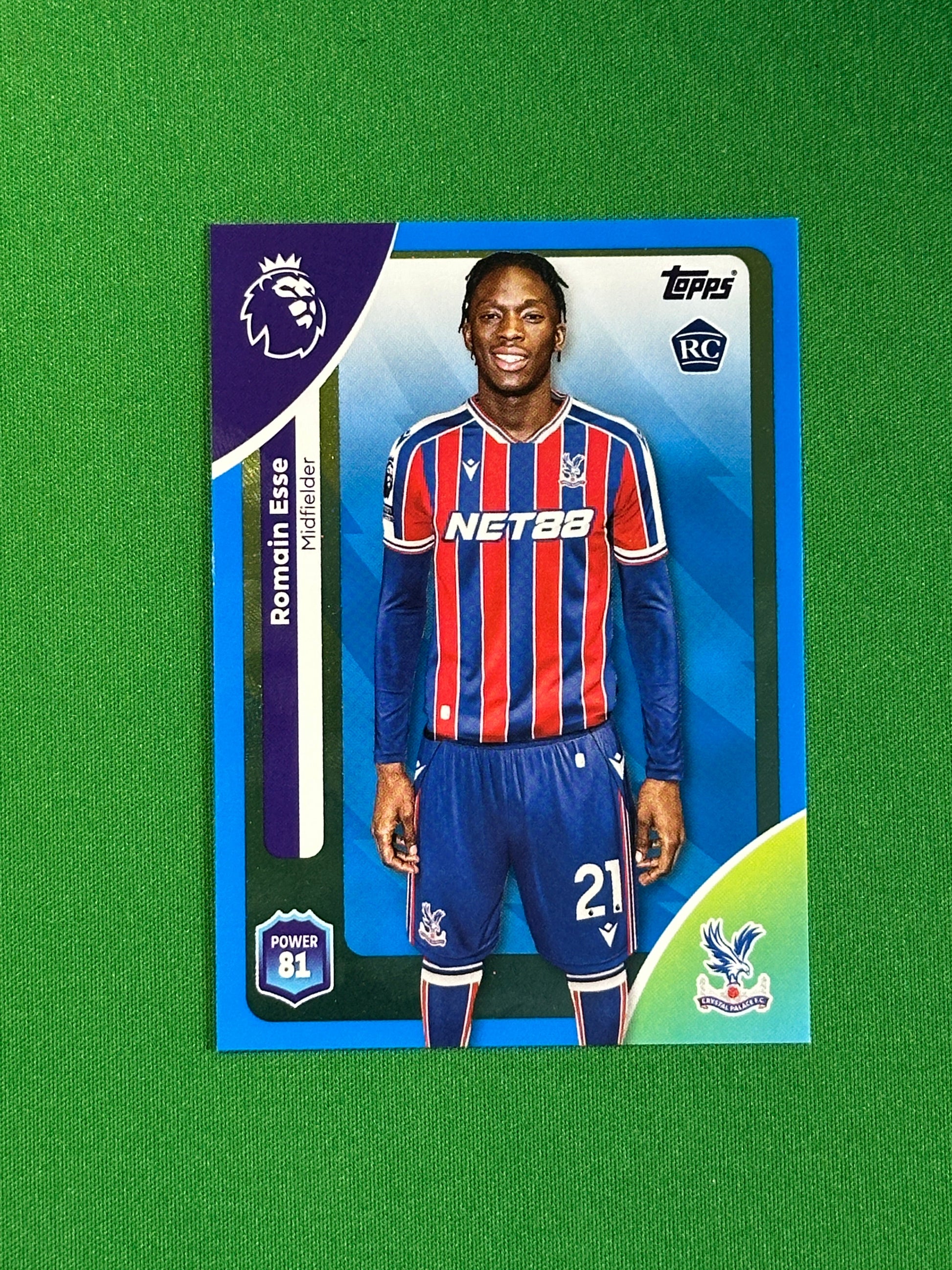 Romain Esse Blue Parallel Base - Topps Premier League 2026