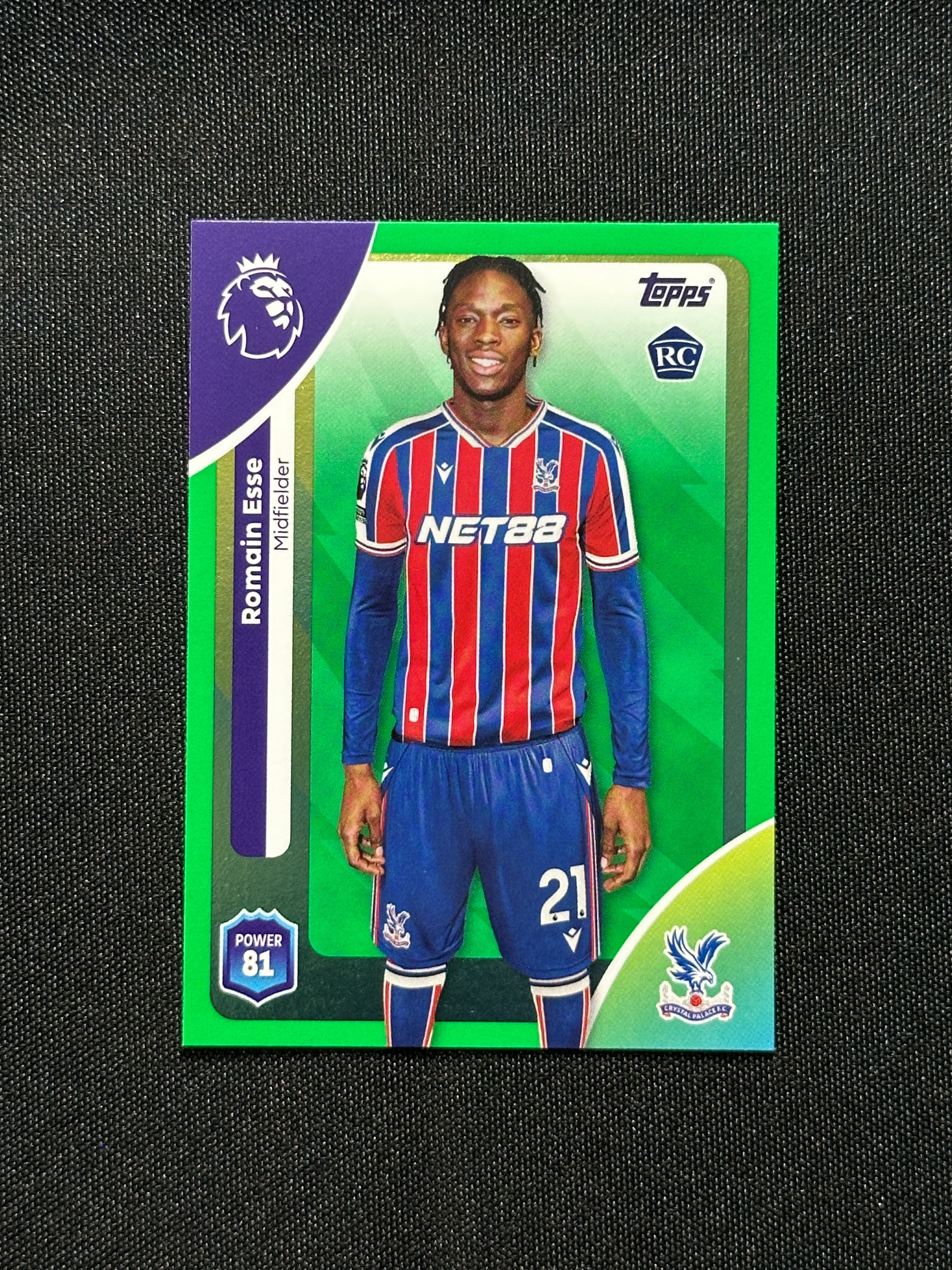 Romain Esse Green Parallel Base - Topps Premier League 2026 – LukeSolve.com