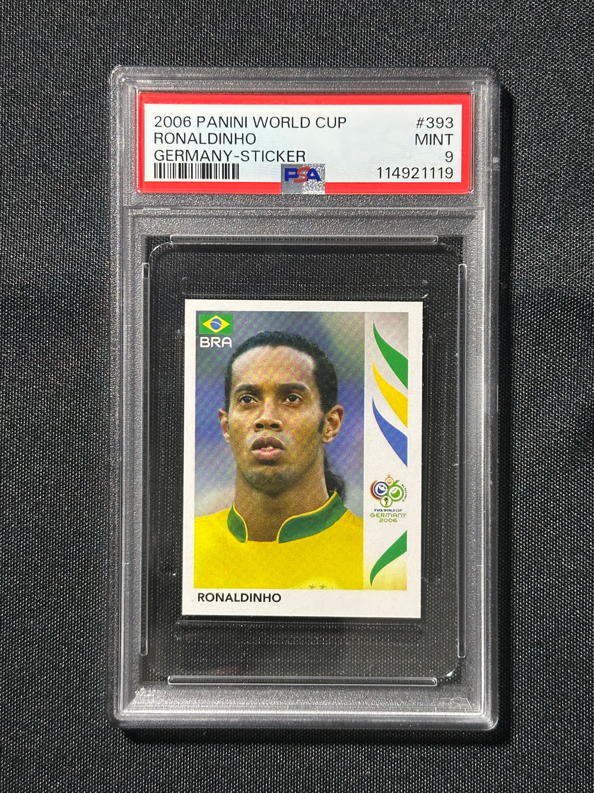 Ronaldinho Sticker - 2006 Panini World Cup - PSA 9 – LukeSolve.com