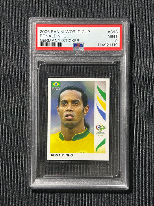 Ronaldinho Sticker - 2006 Panini World Cup - PSA 9