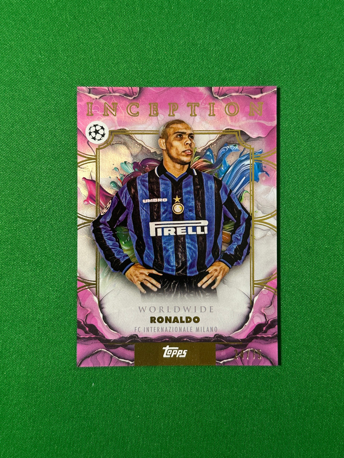 Ronaldo Parallel 24/75 FC Internazionale Milano Topps PL Inception 2025/26 football card