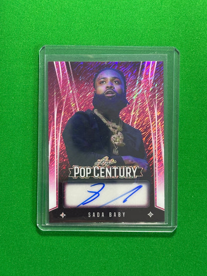 Sada Baby Autograph 5/10 - Leaf Pop Century 2025