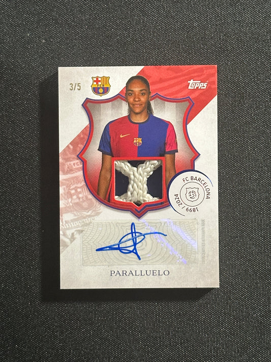 Salma Paralluelo Autograph 3/5 - Topps Barcelona 125