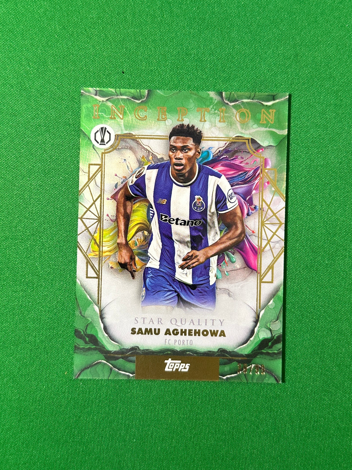 Samu Aghehowa Parallel 39/99 FC Porto Topps PL Inception 2025/26 football card