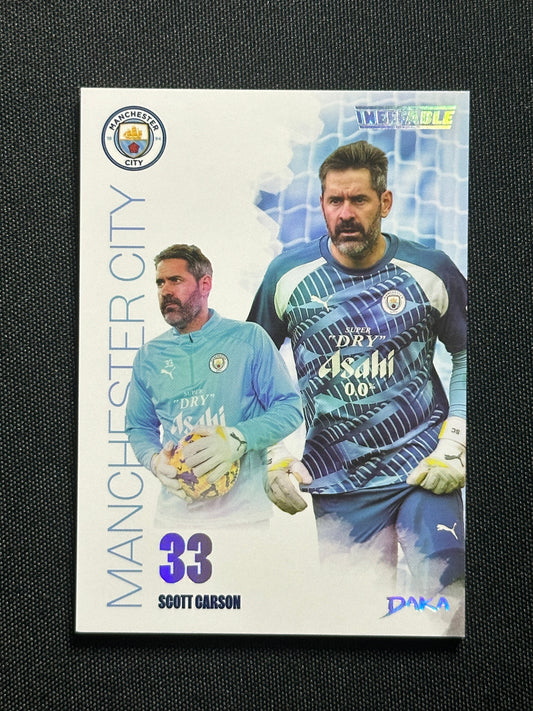 Scott Carson Numbered Parallel 110/199 - Daka Manchester City One & Two 2024/25