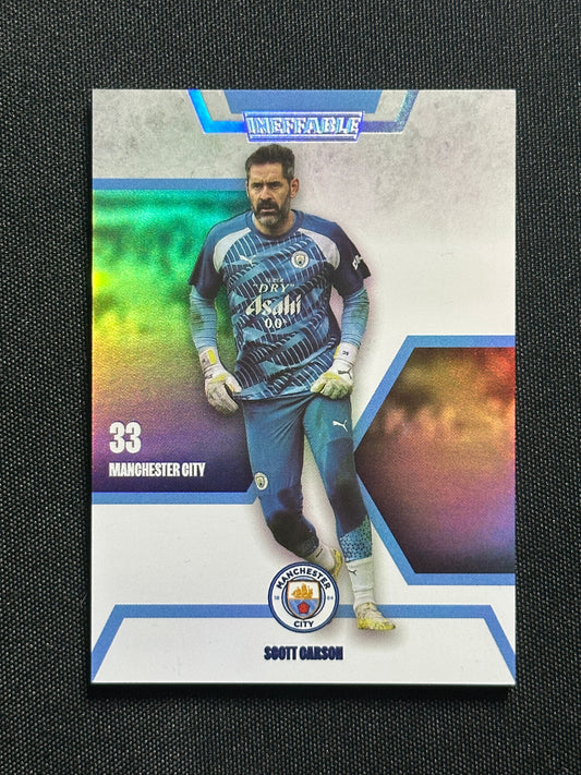 Scott Carson Numbered Parallel 60/99 - Daka Manchester City Ineffable 2023/24