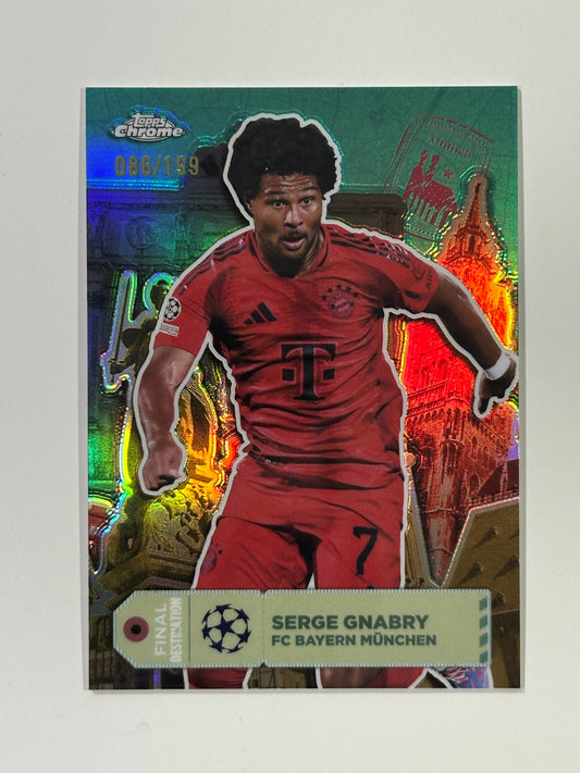 Serge Gnabry Numbered Parallel 86/199 - Topps Chrome 2024/25