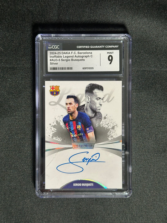 Sergio Busquets On-Card Autograph 10/40 - DAKA Barcelona 2024/25
