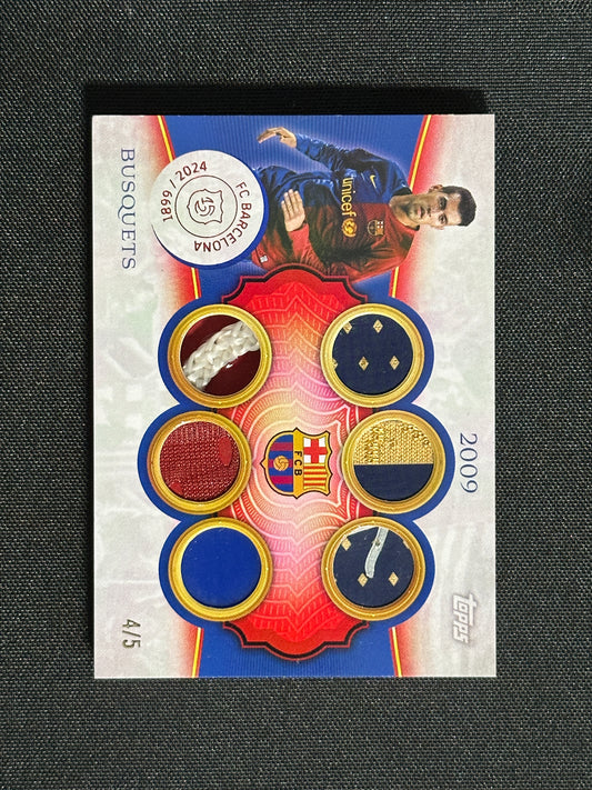 Sergio Busquets Patch 4/5 - Topps Barcelona 125