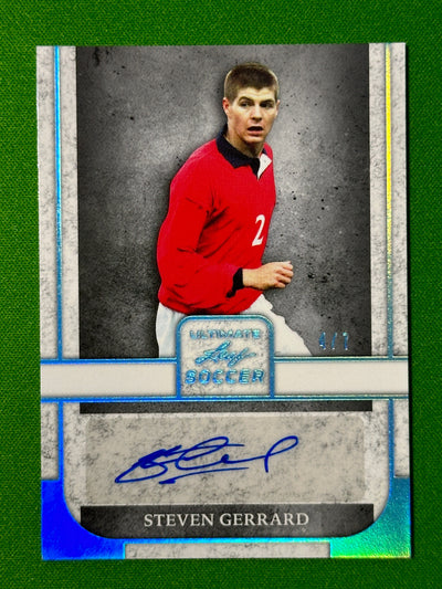 Steven Gerrard Autograph 4/7 - Leaf Ultimate Soccer 2022
