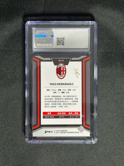 Theo Hernandez Numbered Parallel 1/1 - DAKA AC Milan 2023/24