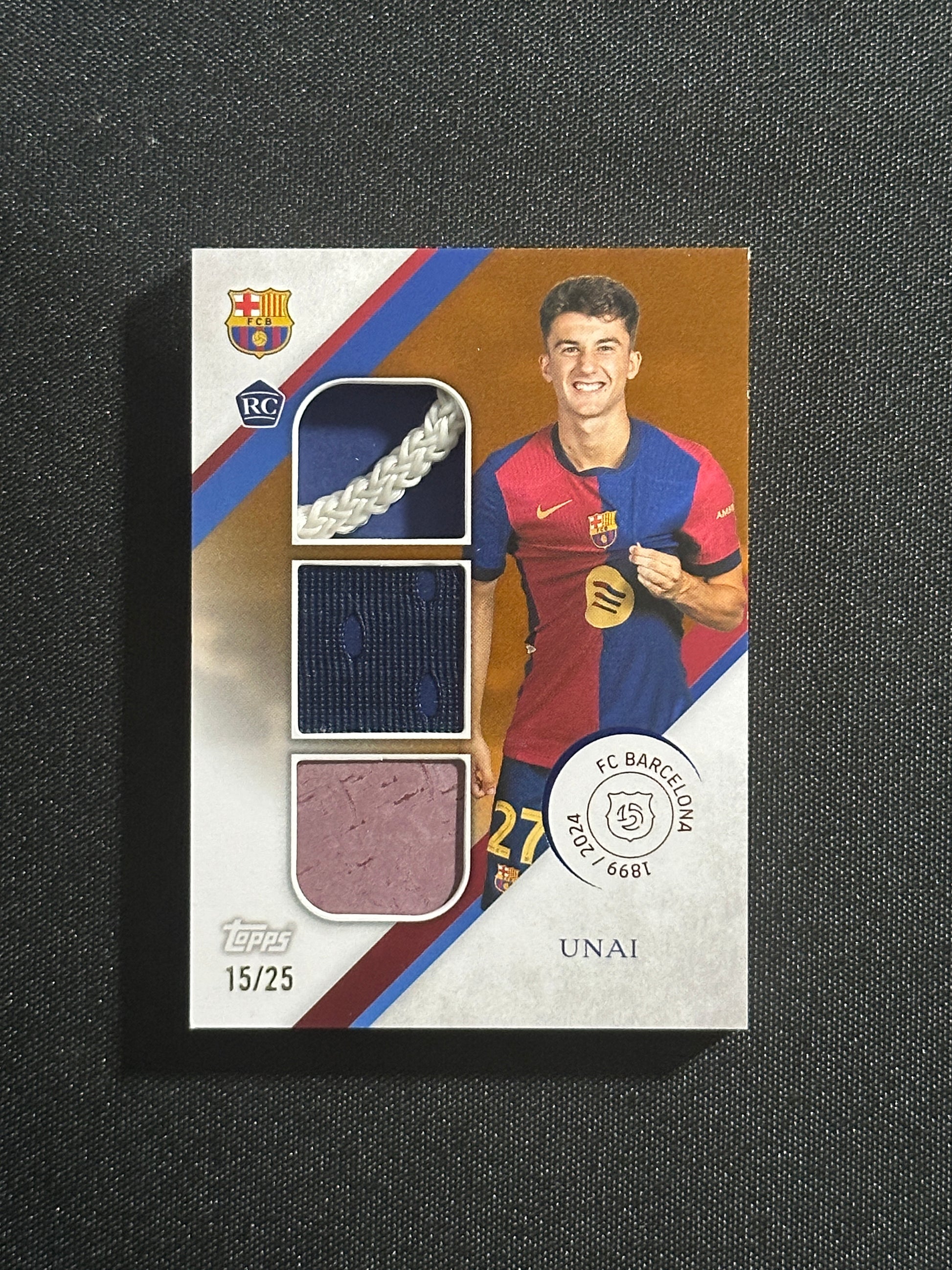 Unai Patch 15/25 - Topps Barcelona 125