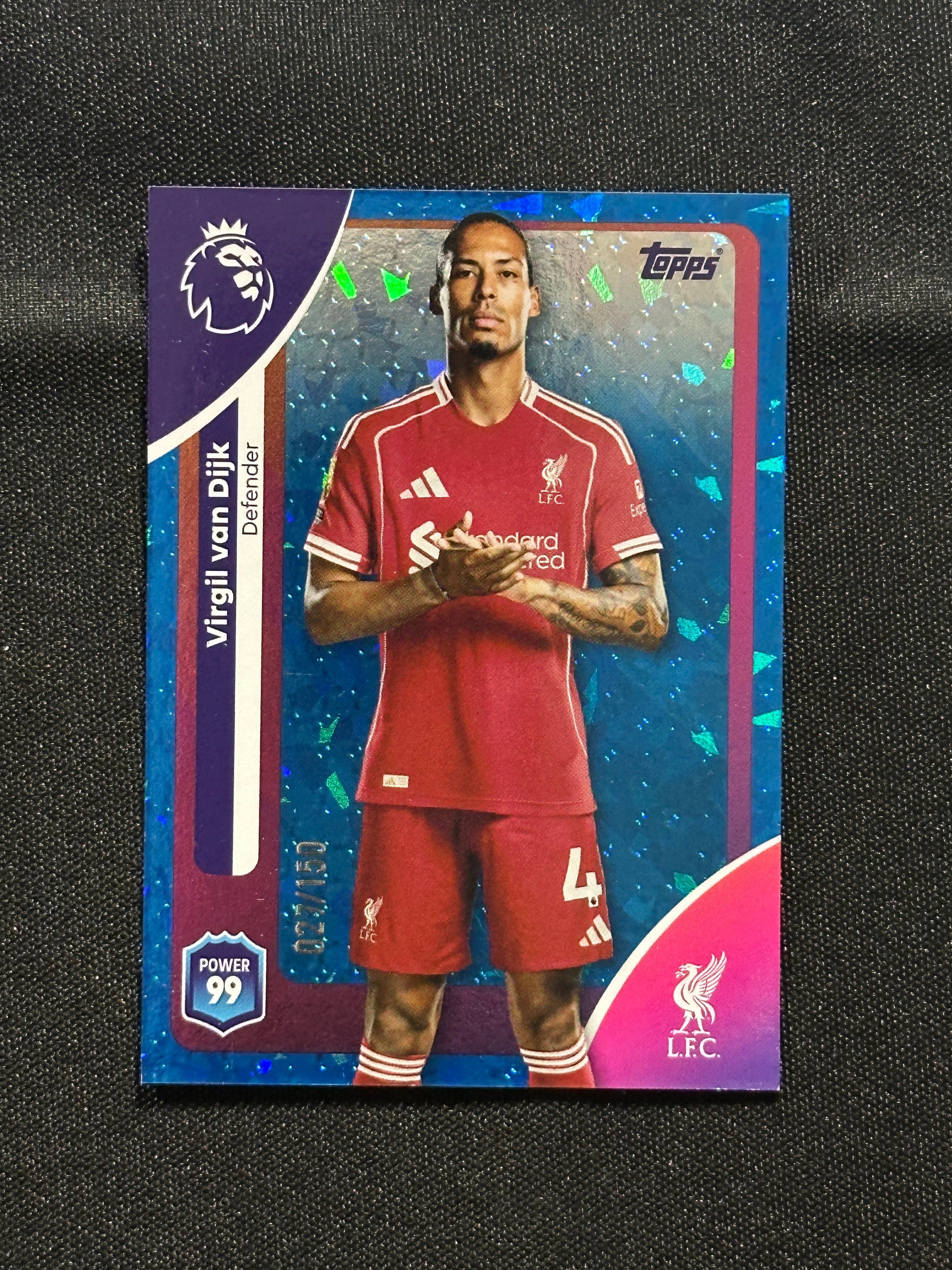 Virgil Van Dijk Numbered Parallel 115/399 - Topps Premier League 2026 ...