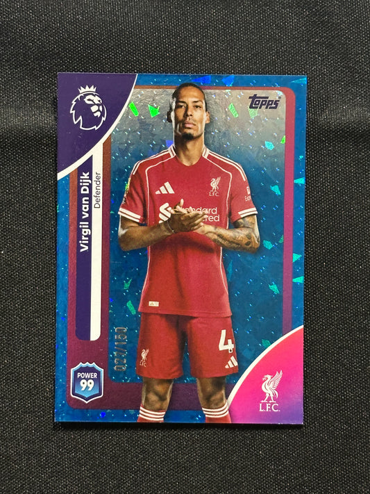 Virgil Van Dijk Numbered Parallel 115/399 - Topps Premier League 2026