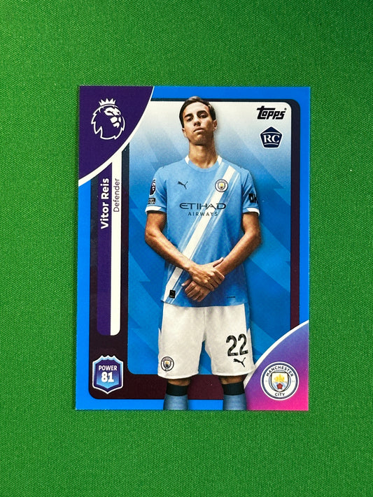 Vitor Reis Blue Parallel Base - Topps Premier League 2026