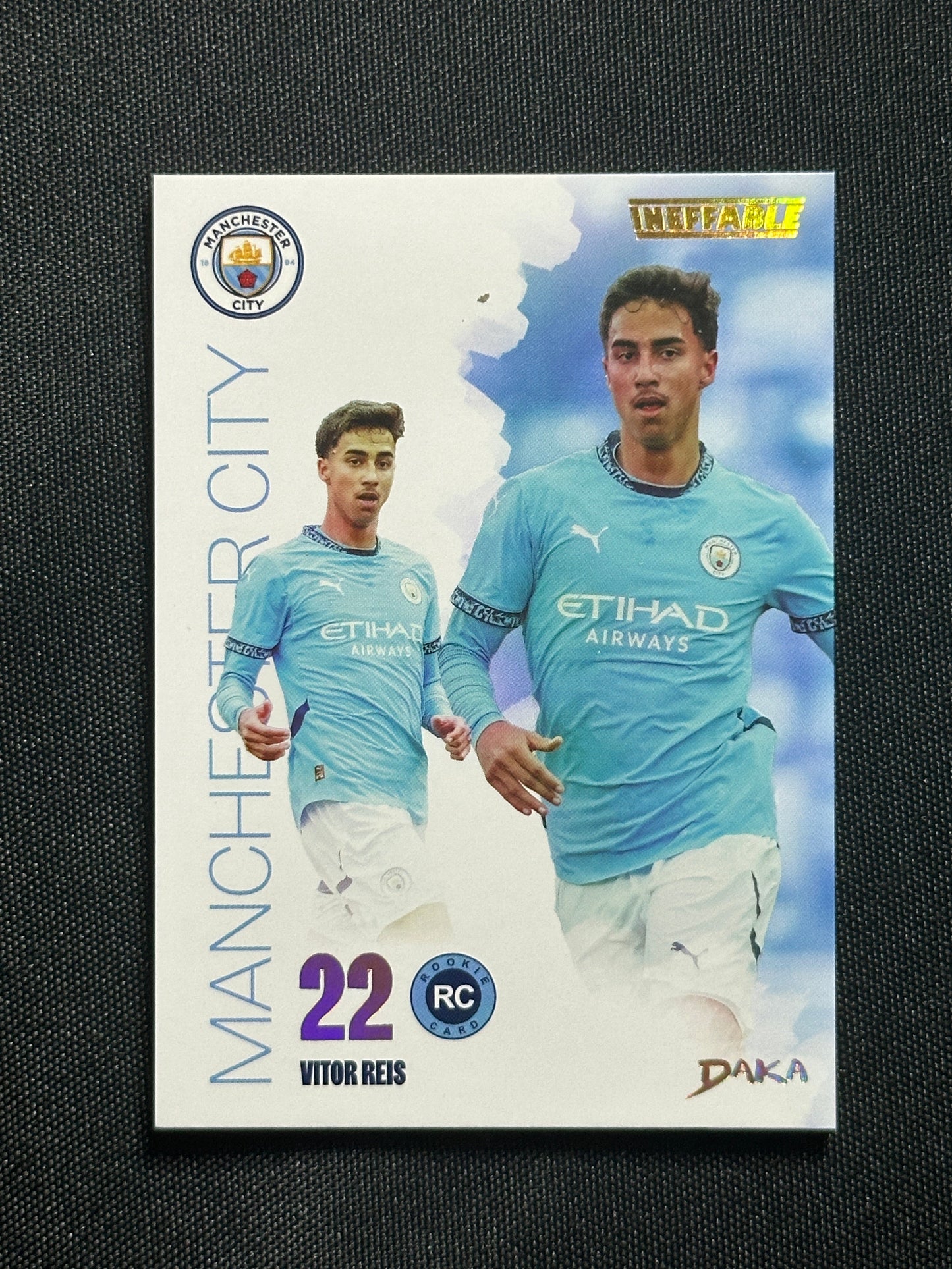 Vitor Reis Numbered Parallel 09/10 - Daka Manchester City One & Two 2024/25