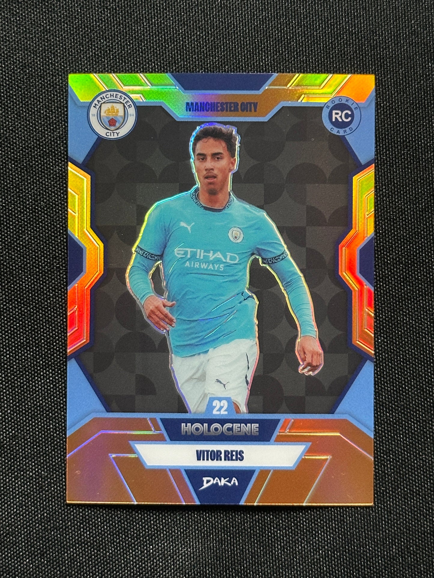 Vitor Reis Numbered Parallel 60/75 - Daka Manchester City One & Two 2024/25