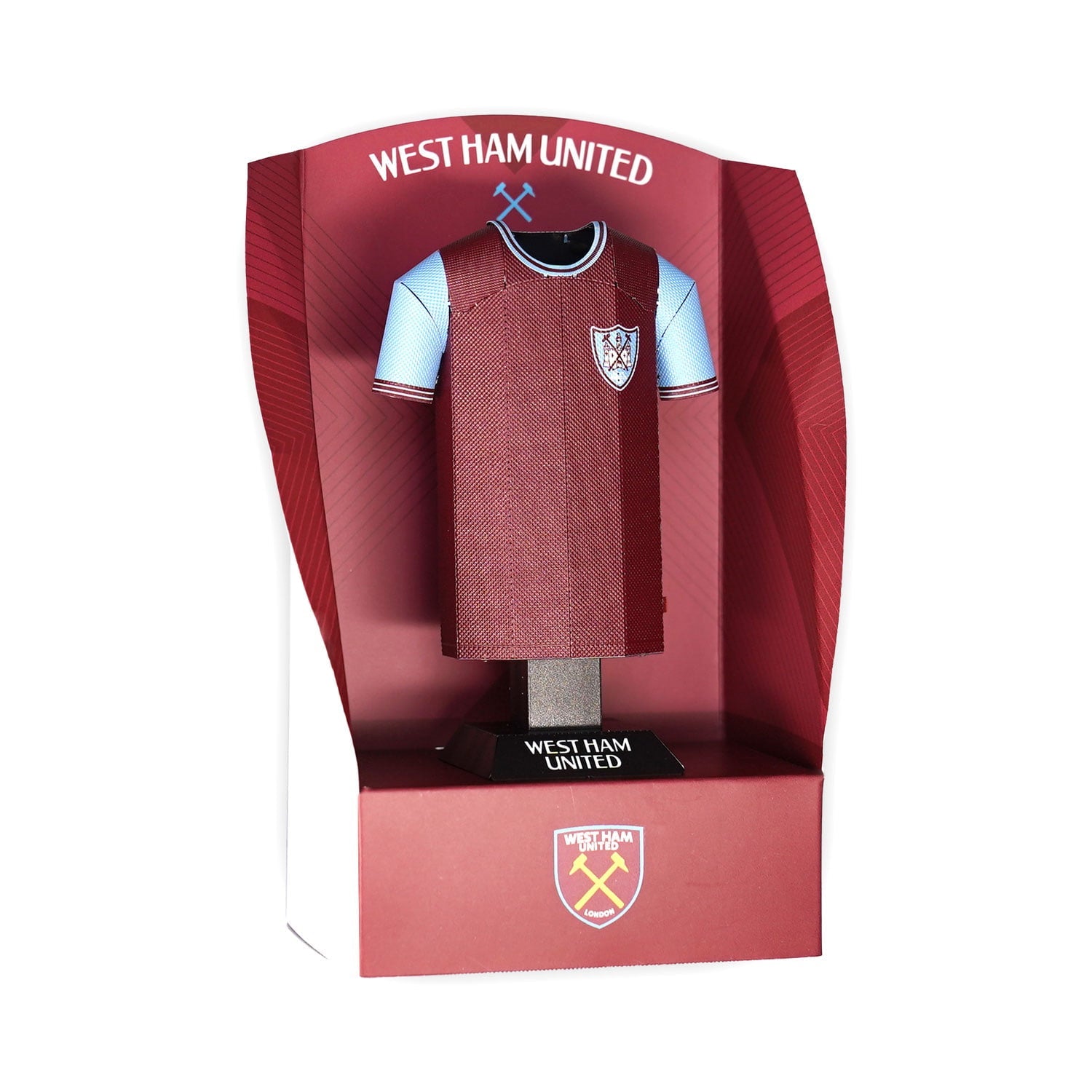 West Ham Retro Shirt 1965 in display stand