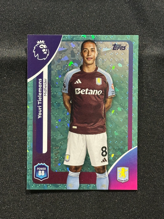 Youri Tielemans Numbered Parallel 098/499 - Topps Premier League 2026