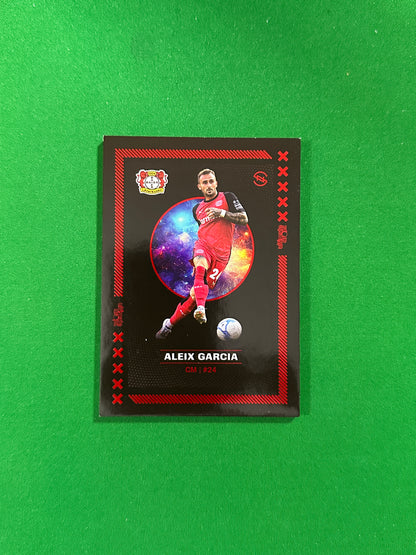 Aleix Garcia Numbered Parallel 08/27 - Ultimate Dropz Bayer 04 Leverkusen Supernova 2024 - front
