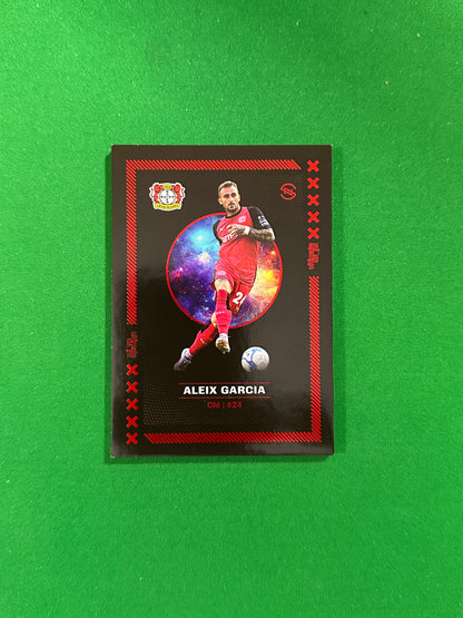 Aleix Garcia Numbered Parallel 25/27 - Ultimate Dropz Bayer 04 Leverkusen Supernova 2024 - front