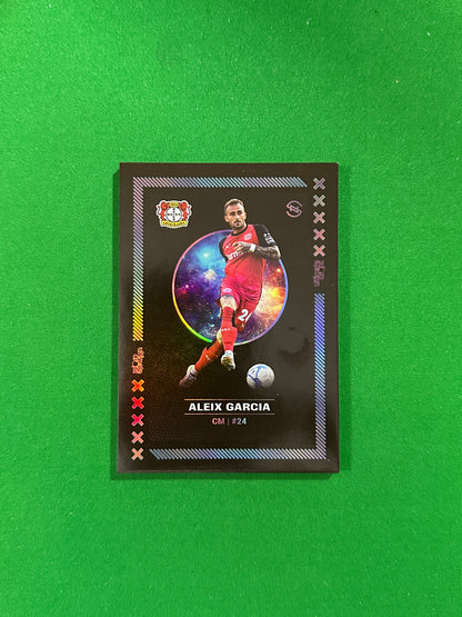 Aleix Garcia Numbered Parallel 53/99 - Ultimate Dropz Bayer 04 Leverkusen Supernova 2024 - front