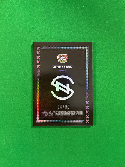 Aleix Garcia Numbered Parallel 54/99 - Ultimate Dropz Bayer 04 Leverkusen Supernova 2024 - back