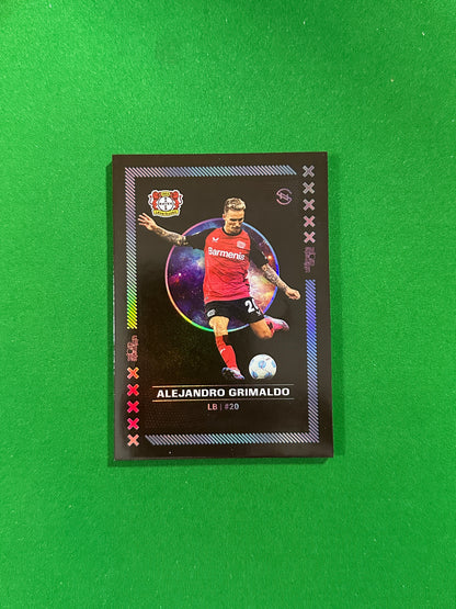 Alejandro Grimaldo Numbered Parallel 36/99 - Ultimate Dropz Bayer 04 Leverkusen Supernova 2024 - front