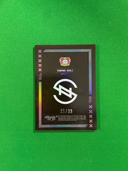 Amine Adli Numbered Parallel 21/99 - Ultimate Dropz Bayer 04 Leverkusen Supernova 2024 - back