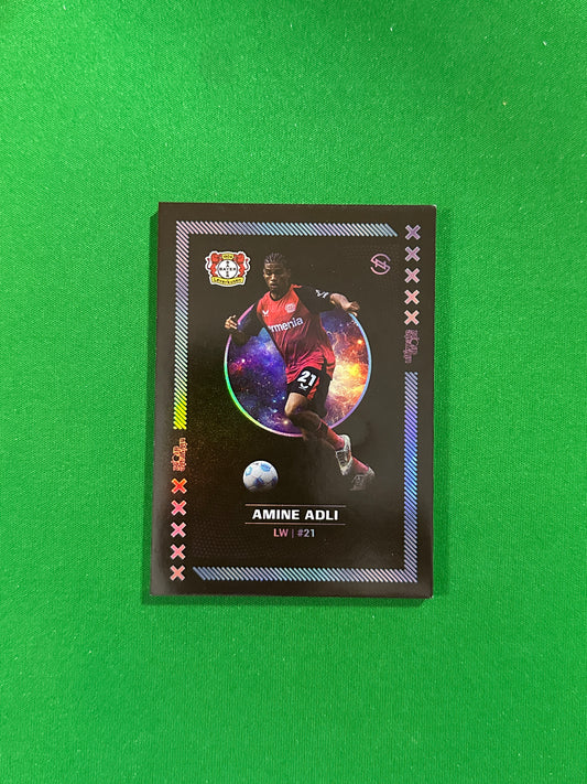 Amine Adli Numbered Parallel 21/99 - Ultimate Dropz Bayer 04 Leverkusen Supernova 2024 - front