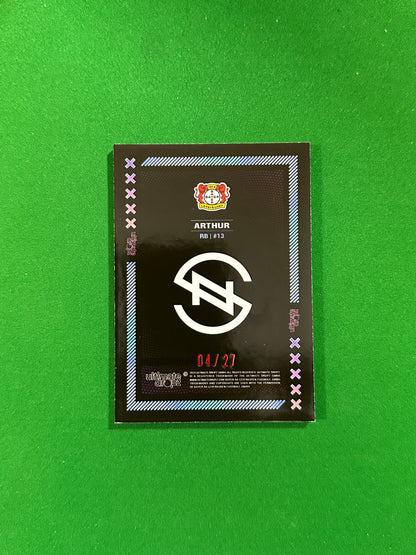 Arthur Numbered Parallel 04/27 - Ultimate Dropz Bayer 04 Leverkusen Supernova 2024 - back