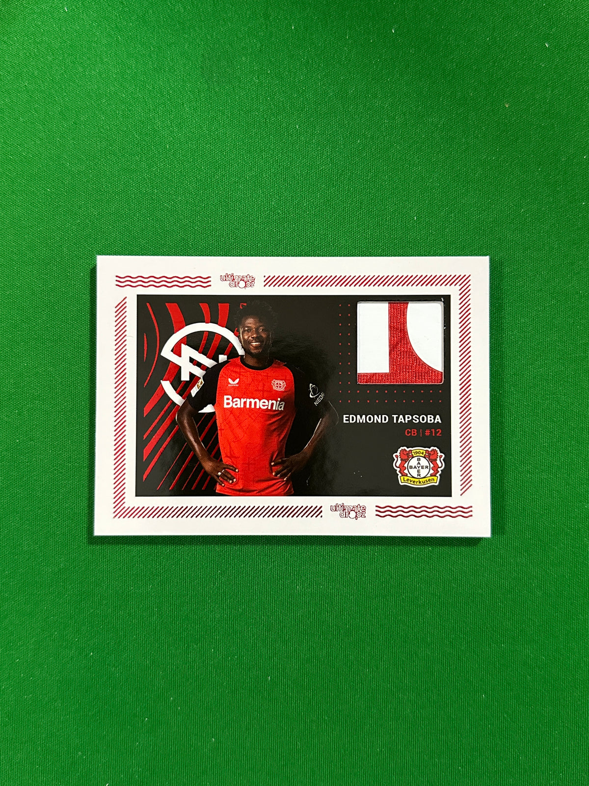 Edmond Tapsoba Match-worn Patch 05/40 - Ultimate Dropz Bayer 04 Leverkusen Supernova 2024 - front