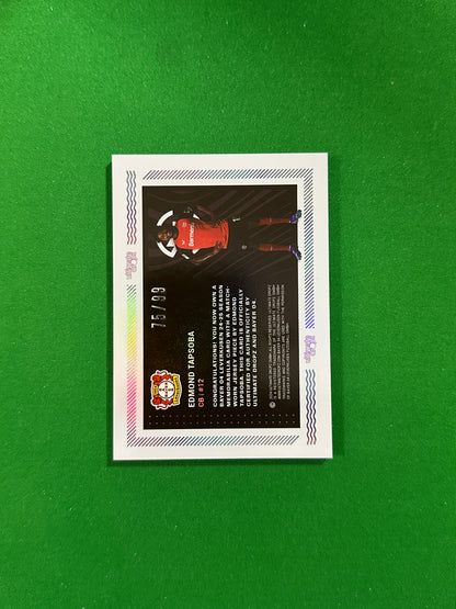 Edmond Tapsoba Match-worn Patch 75/99 - Ultimate Dropz Bayer 04 Leverkusen Supernova 2024 - back