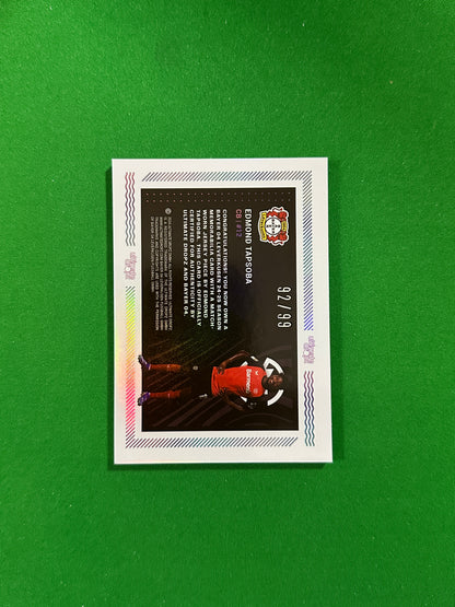 Edmond Tapsoba Match-worn Patch 92/99 - Ultimate Dropz Bayer 04 Leverkusen Supernova 2024 - back