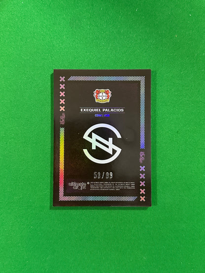 Exequiel Palacios Numbered Parallel 58/99 - Ultimate Dropz Bayer 04 Leverkusen Supernova 2024 - back