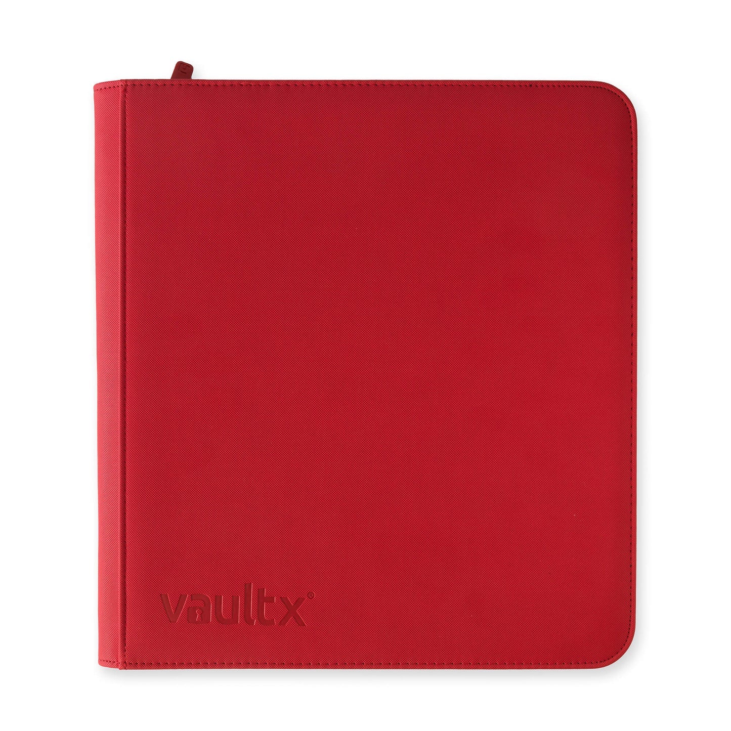 Fire Red Vault X 12-Pocket Exo-Tec Zip Binder - Holds 480 Cards