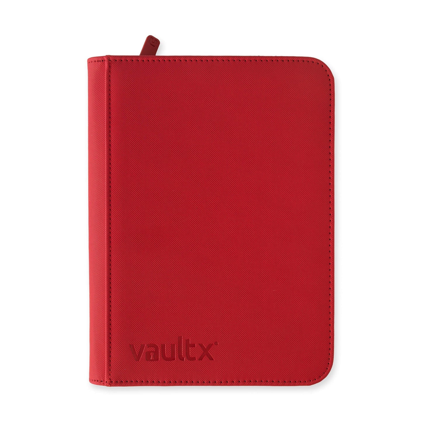 Fire Red Vault X 4-Pocket Exo-Tec Zip Binder - Holds 160 Cards