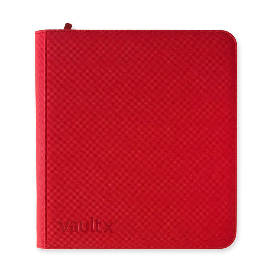 Vault X 12-Pocket Zip Binder XL - Holds 624 Cards - Fire Red