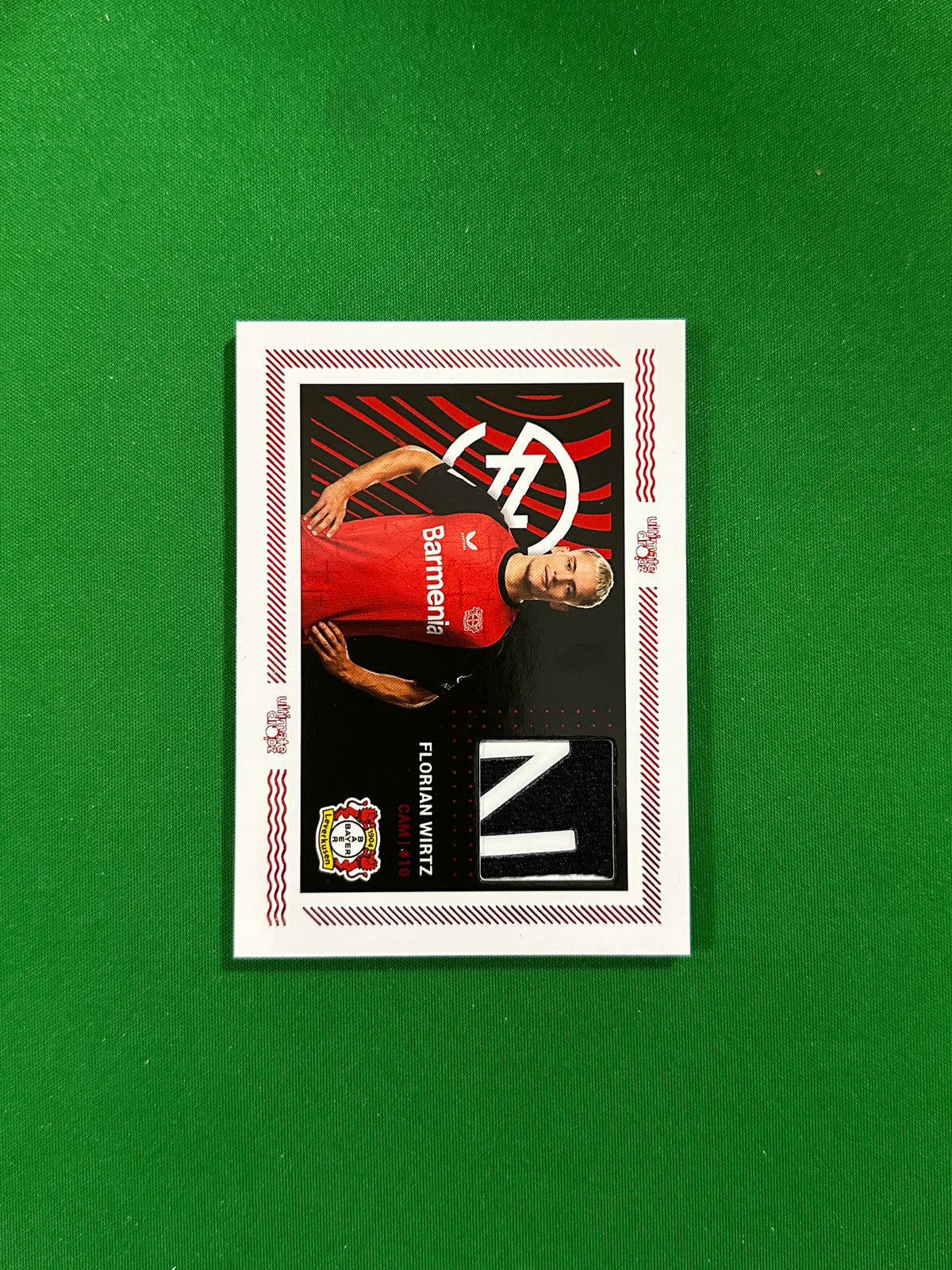 Florian Wirtz Match-worn Patch 12/40 - Ultimate Dropz Bayer 04 Leverkusen Supernova 2024 - front