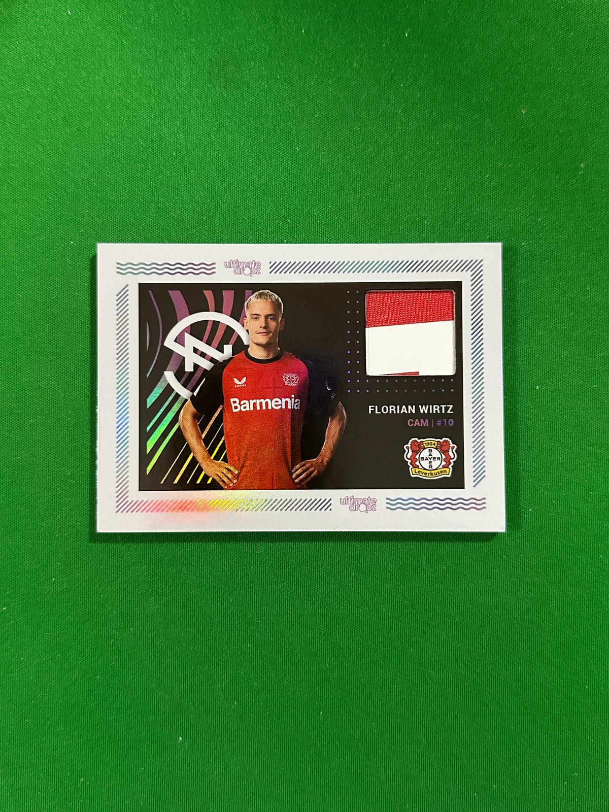 Florian Wirtz Match-worn Patch 45/99 - Ultimate Dropz Bayer 04 Leverkusen Supernova 2024 - front