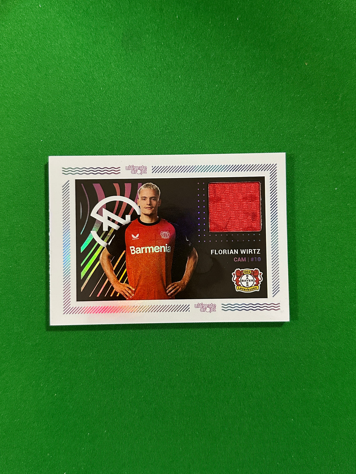 Florian Wirtz Match-worn Patch 49/99 - Ultimate Dropz Bayer 04 Leverkusen Supernova 2024 - front