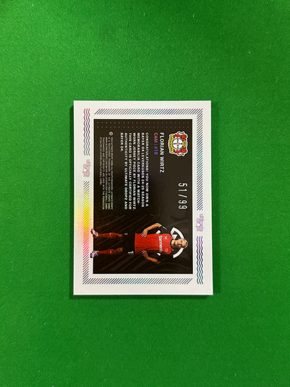 Florian Wirtz Match-worn Patch 51/99 - Ultimate Dropz Bayer 04 Leverkusen Supernova 2024 - back