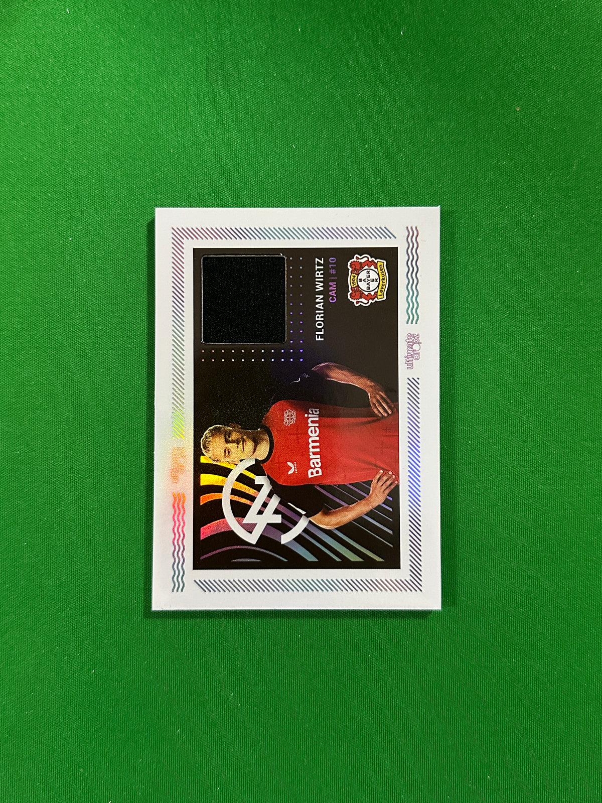 Florian Wirtz Match-worn Patch 51/99 - Ultimate Dropz Bayer 04 Leverkusen Supernova 2024 - front