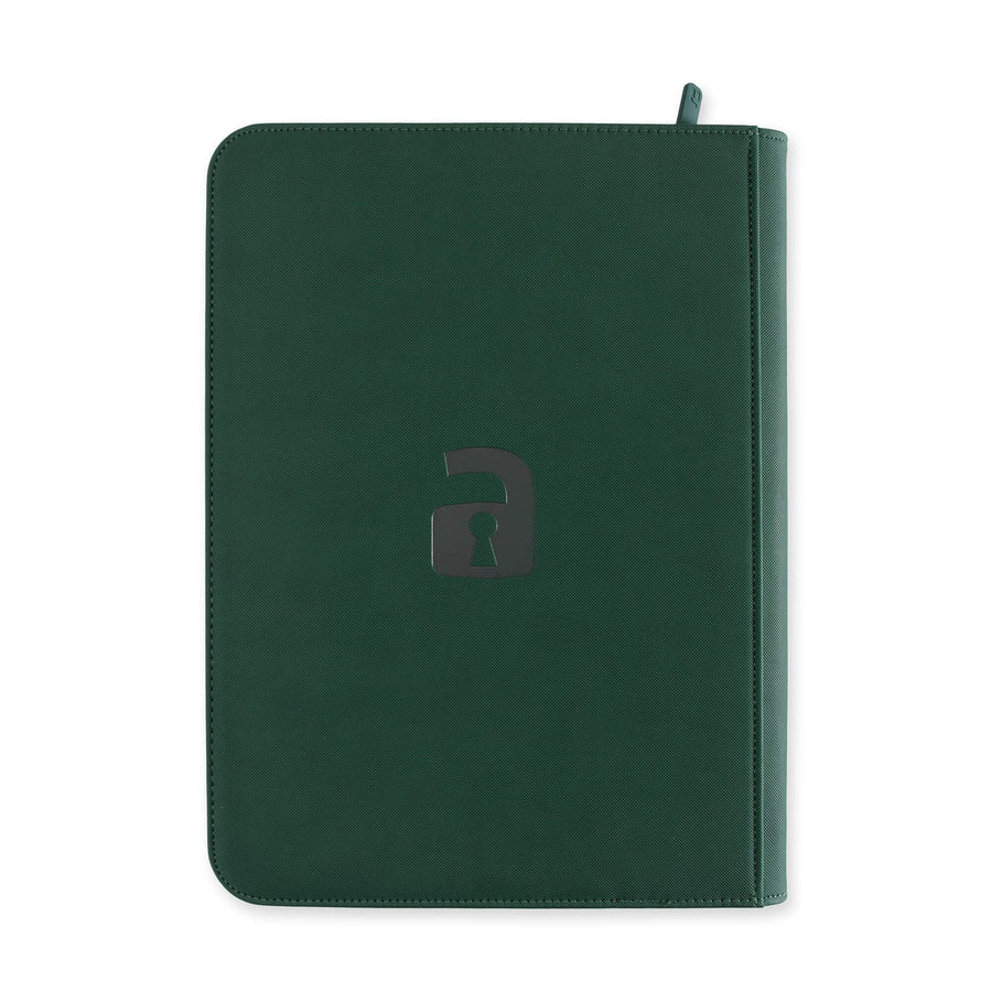 Forest Green Vault X 9-Pocket Exo-Tec Zip Binder - Holds 360 Cards