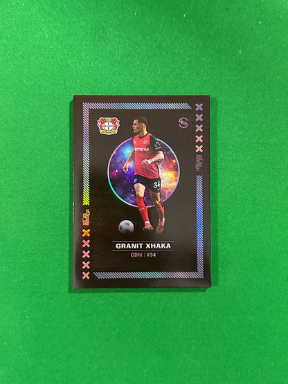 Granit Xhaka Numbered Parallel 93/99 - Ultimate Dropz Bayer 04 Leverkusen Supernova 2024 - front