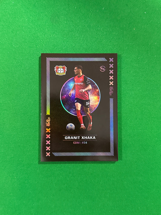 Granit Xhaka Numbered Parallel 93/99 - Ultimate Dropz Bayer 04 Leverkusen Supernova 2024 - front
