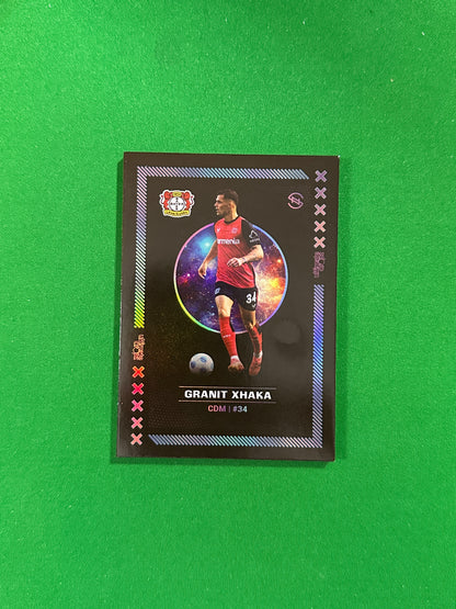 Granit Xhaka Numbered Parallel 99/99 - Ultimate Dropz Bayer 04 Leverkusen Supernova 2024 - front