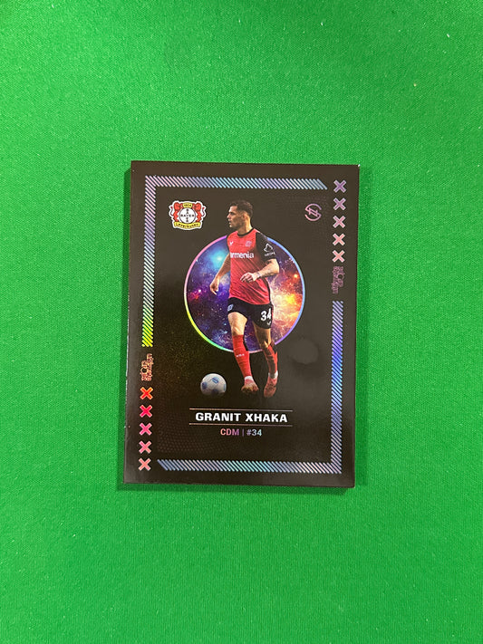 Granit Xhaka Numbered Parallel 99/99 - Ultimate Dropz Bayer 04 Leverkusen Supernova 2024 - front
