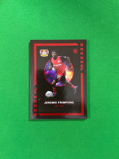 Jeremie Frimpong Numbered Parallel 02/27 - Ultimate Dropz Bayer 04 Leverkusen Supernova 2024 - front