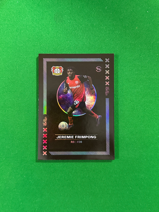 Jeremie Frimpong Numbered Parallel 13/99 - Ultimate Dropz Bayer 04 Leverkusen Supernova 2024 - front